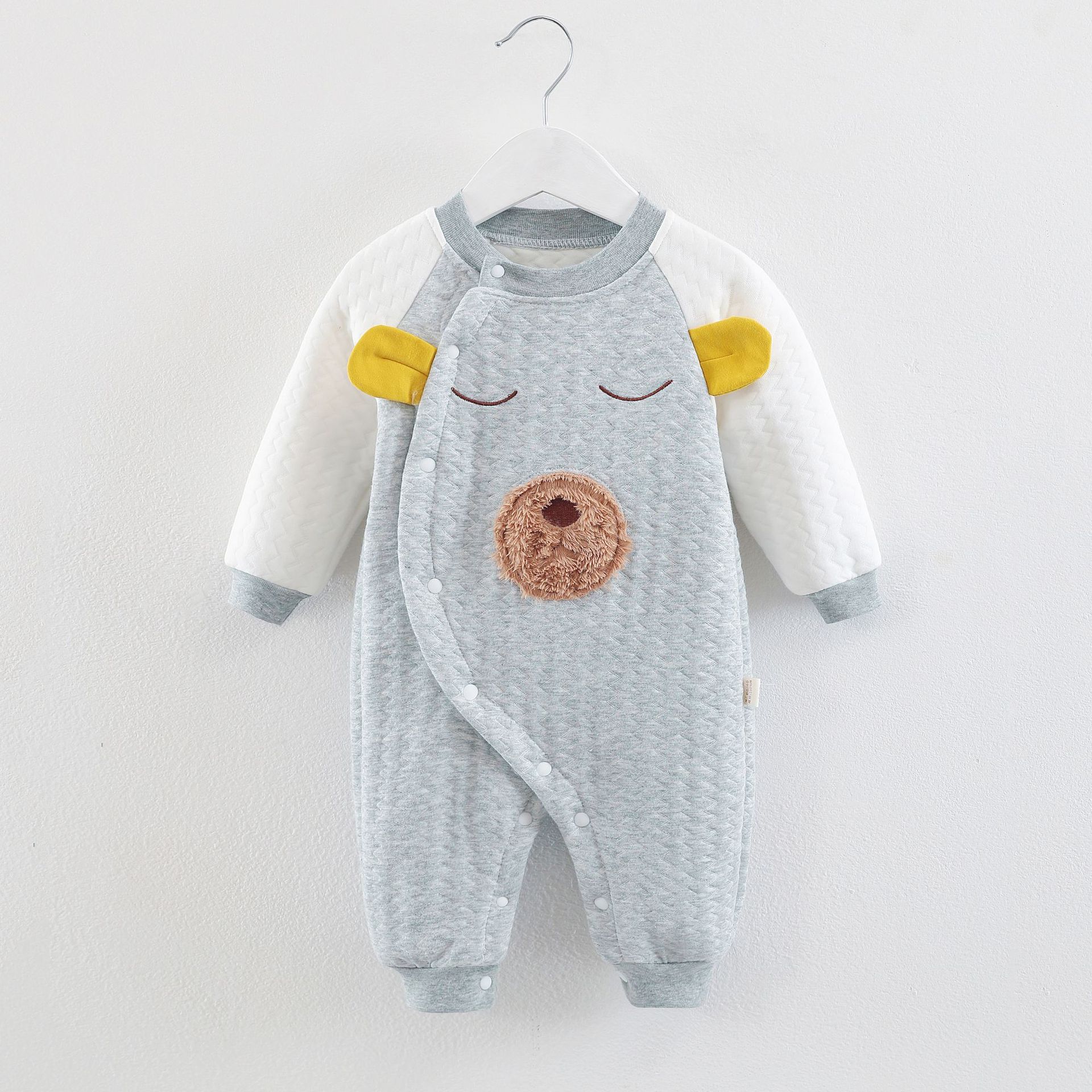 Picture of Baby's one-piece clothing autumn and winter pure cotton warm newborn climbing clothing for boys and girls baby ha clothes newborn one-piece clothing spring and autumn clothes