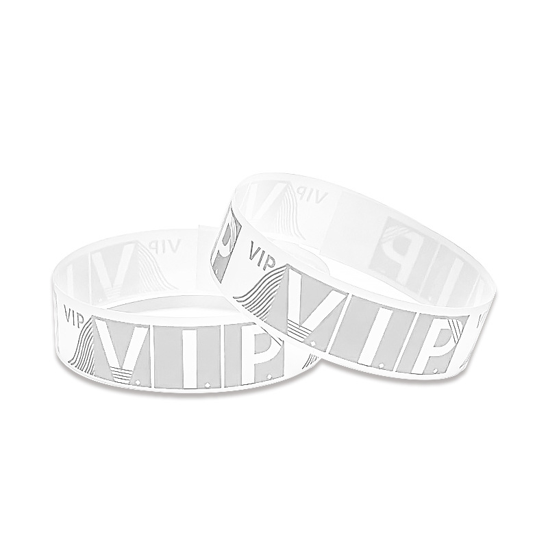 Picture of Spot disposable bracelet waterproof tear-proof identification synthetic paper exhibition admission ticket disposable wrist strap