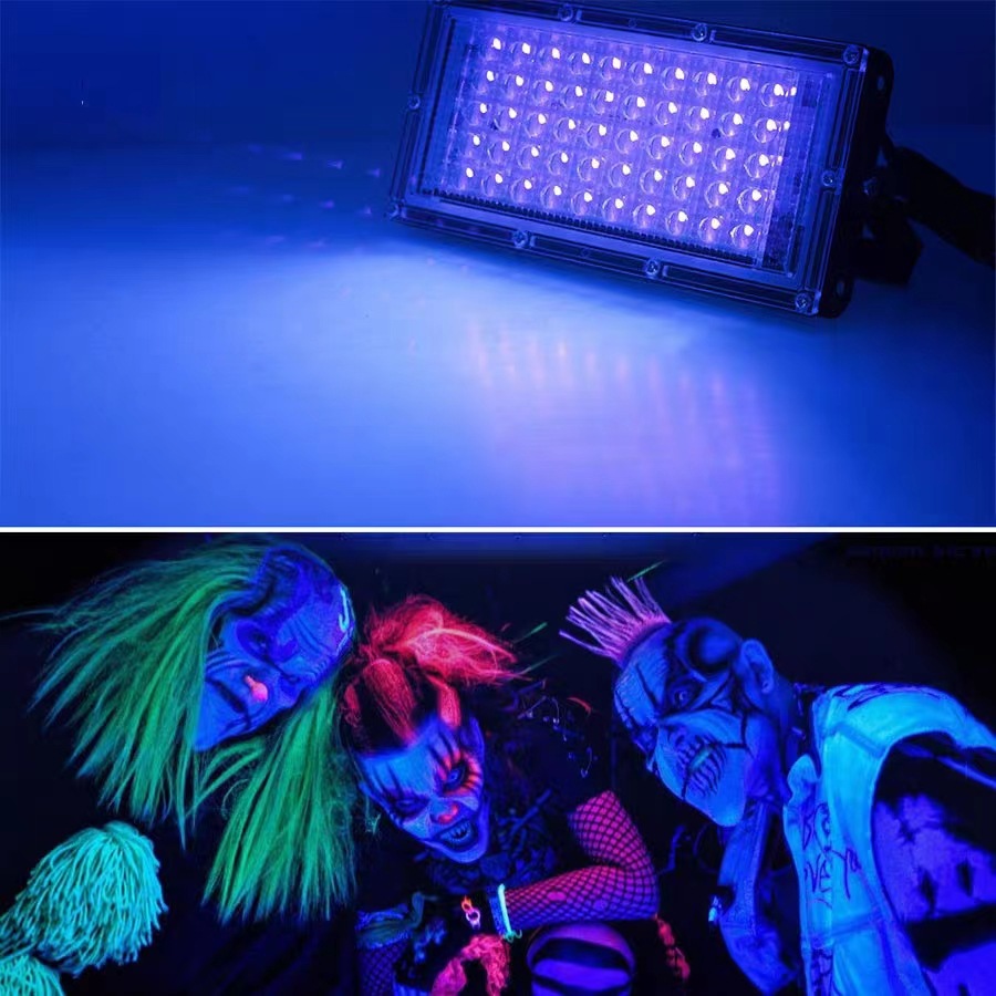 Picture of 395nm UV flood light black light fluorescent stage Party light printing spray UV curing light factory