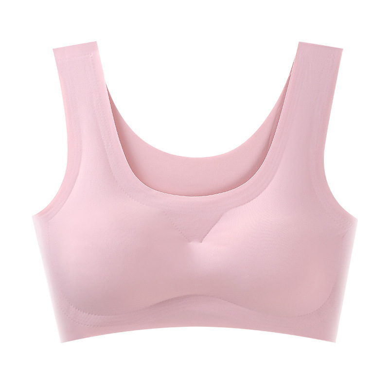 Picture of Hot-selling peace-of-mind vest bra women's wireless bra Ice Silk one-piece seamless women's underwear wholesale