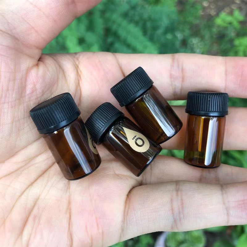 Picture of In-Stock 2ml Brown Roller Bottles, Brown Sample Bottles, Doterra Logo Bottles, Glass Empty Bottles for Cosmetics
