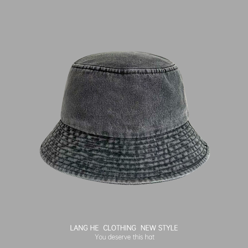 Picture of Cowboy Fisherman Hat Women's Face Show Small New All-match Washed Distressed Basin Hat Casual All-match Outdoor Travel Men's Hat