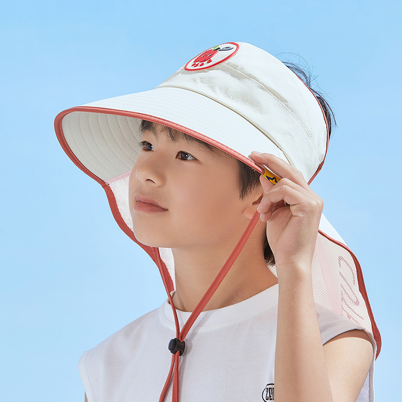 Picture of 2025 New Children's Sun Hat Sun Hat Fisherman Hat Large Brim Shawl Hat Sun Hat Summer Thin Style Men and Women