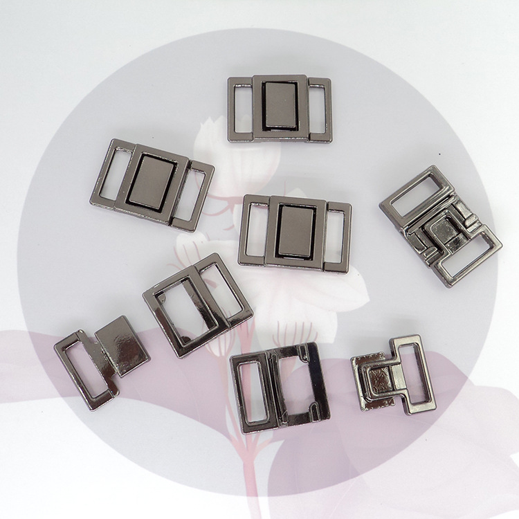 High-grade metal square buckle swimsuit back buckle buckle sexy underwear buckle 10MM not easy to loose