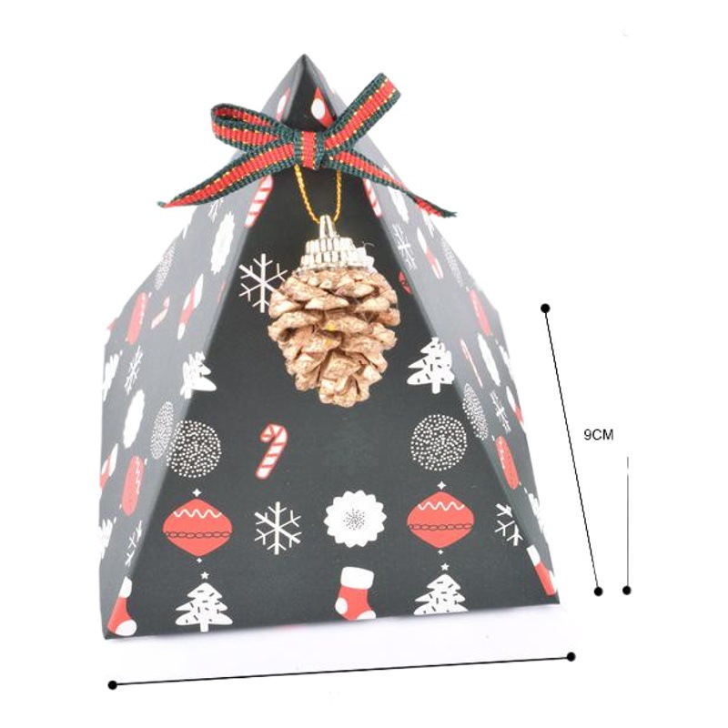 Christmas Eve Christmas Packaging Triangle Box Wholesale Christmas Candy Carton Xt40 Gift Box European Style