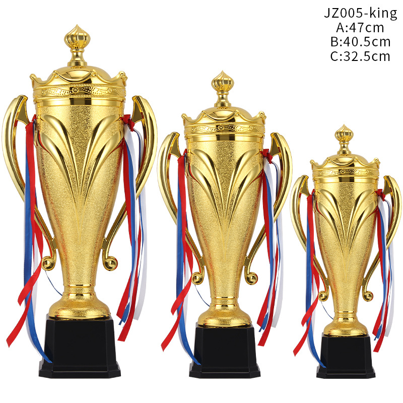 Picture of Universal metal crown trophy Sports Basketball football crown trophy binaural Gold Cup with lid logo can be added
