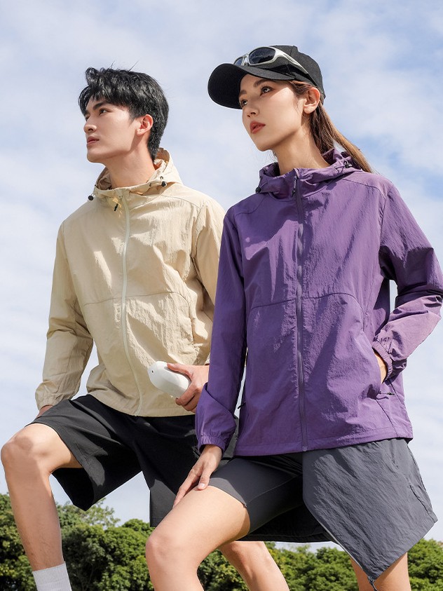 25 New Anti-splashing Water Technology Sun Protection Clothing Women's UV Protection UPF50 Light Sports Fishing Sun Protection Clothing Men's