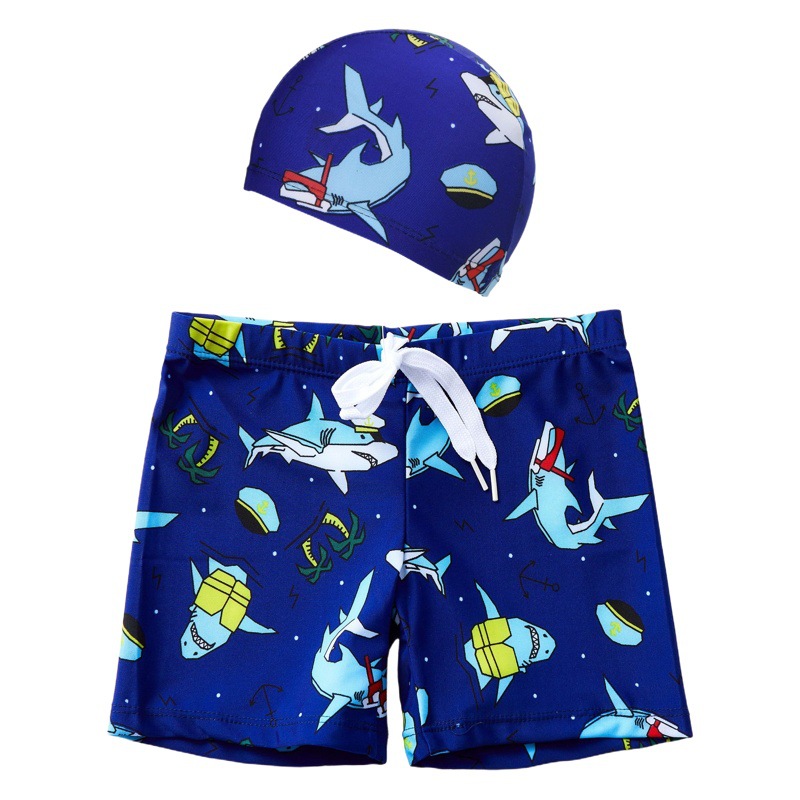 Boys Swimming Trunks Children's Swimsuit Cute Cartoon Swimming Trunks Boys Hot Spring Boxer Baby Swimming Trunks Shorts Quick Dry