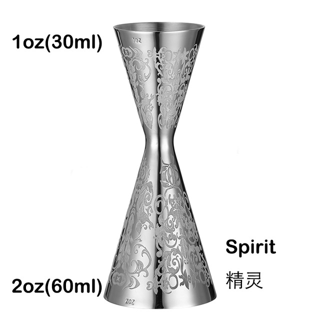 Picture of Indian-style wine measuring device Full Cup bartending double-headed measuring cup 30/60 bartender special oz cup Jigger