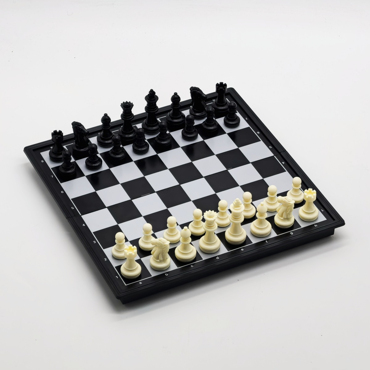 25cm black-and-white chess magnetic folding board, can store magnetic boards, educational children's chess games