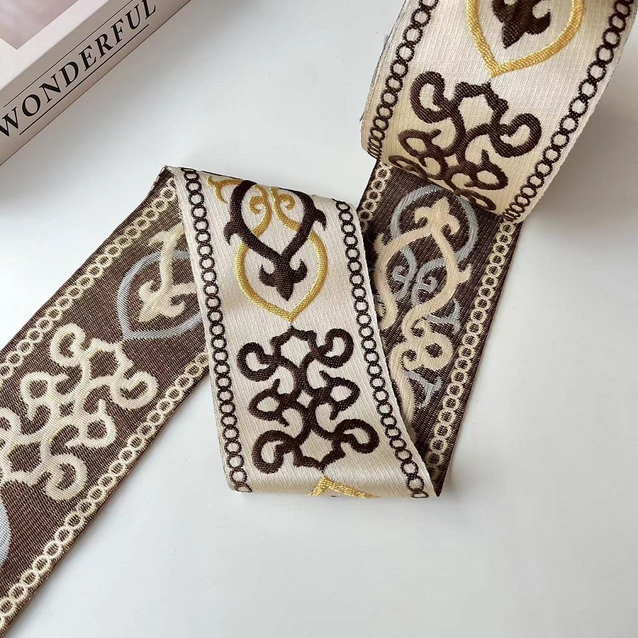 Jacquard Ribbon Lace Retro Curtain Home Fabric Clothing Accessories SH-3171 Width 9.3CM