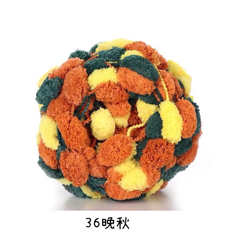 Picture of Ball ball ball ball pearl line Sangzi line 130g handmade DIY sofa cushion floor mat thick ball ball line wholesale