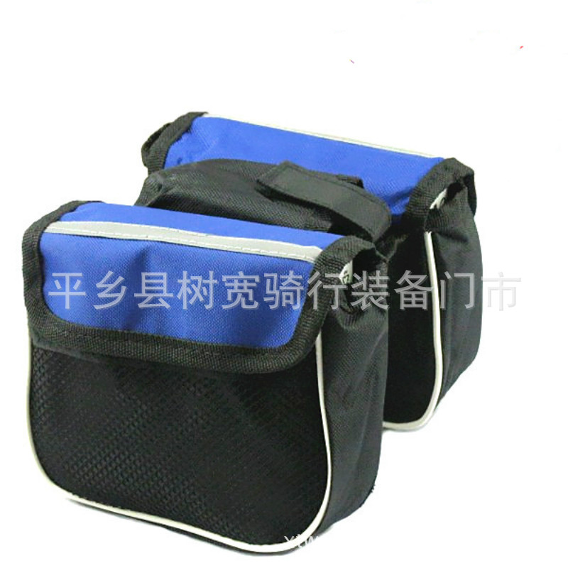 Non-label Non-LOGO Bicycle Upper Tube Bag Front Bag Bicycle Bag Front Beam Bag with Mobile Phone Bag