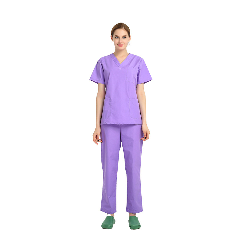 Picture of Hand Washing Clothes Split Suit Surgical Clothes Doctor Nurse Hospital Work Clothes Short-Sleeved Hand Washing Clothes Surgical Clothing Medical