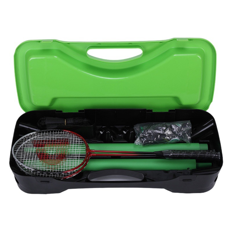 Gaowei Badminton Net Frame Manual Telescopic Rod Simple Mobile Type 3m Badminton Net for Competition, Foldable and Storable