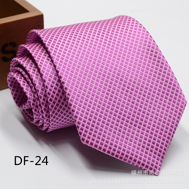 Picture of Tie business formal men's tie polyester yarn Arrow 8cm business tie