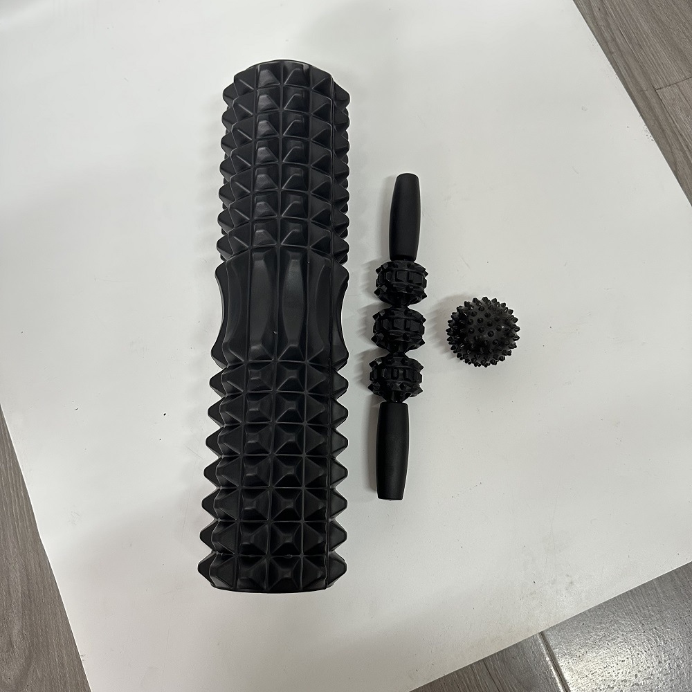 Picture of Factory sales hollow yoga column Mace EVA foam shaft muscle relaxer fitness massage stick roller barrel