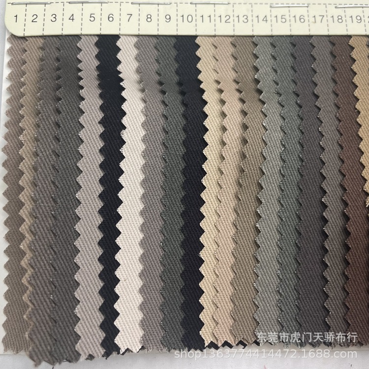 Spot supply woven twill cotton boutique 108*56 twill sanding 260g twill cotton shoes and hats