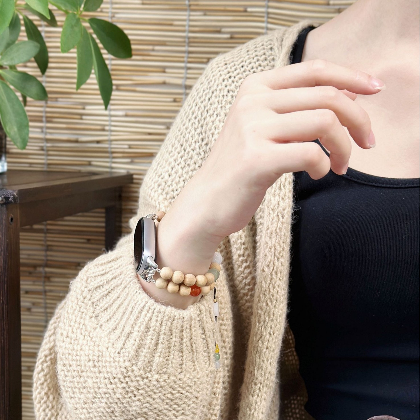 Picture of Guofeng sandalwood for mi band 8pro strap Guofeng mi band 9 strap band7/6/543