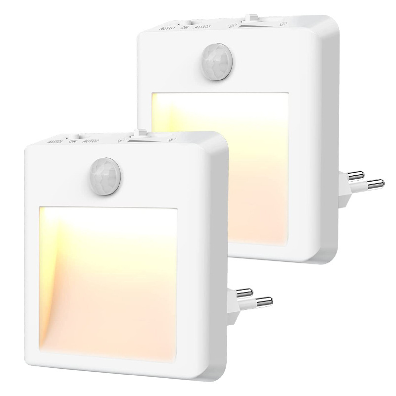 Yoc Two-Color Switching Plug-In Sensor Night Light White Warm White Sensor Light Stepless Dimming Sensor