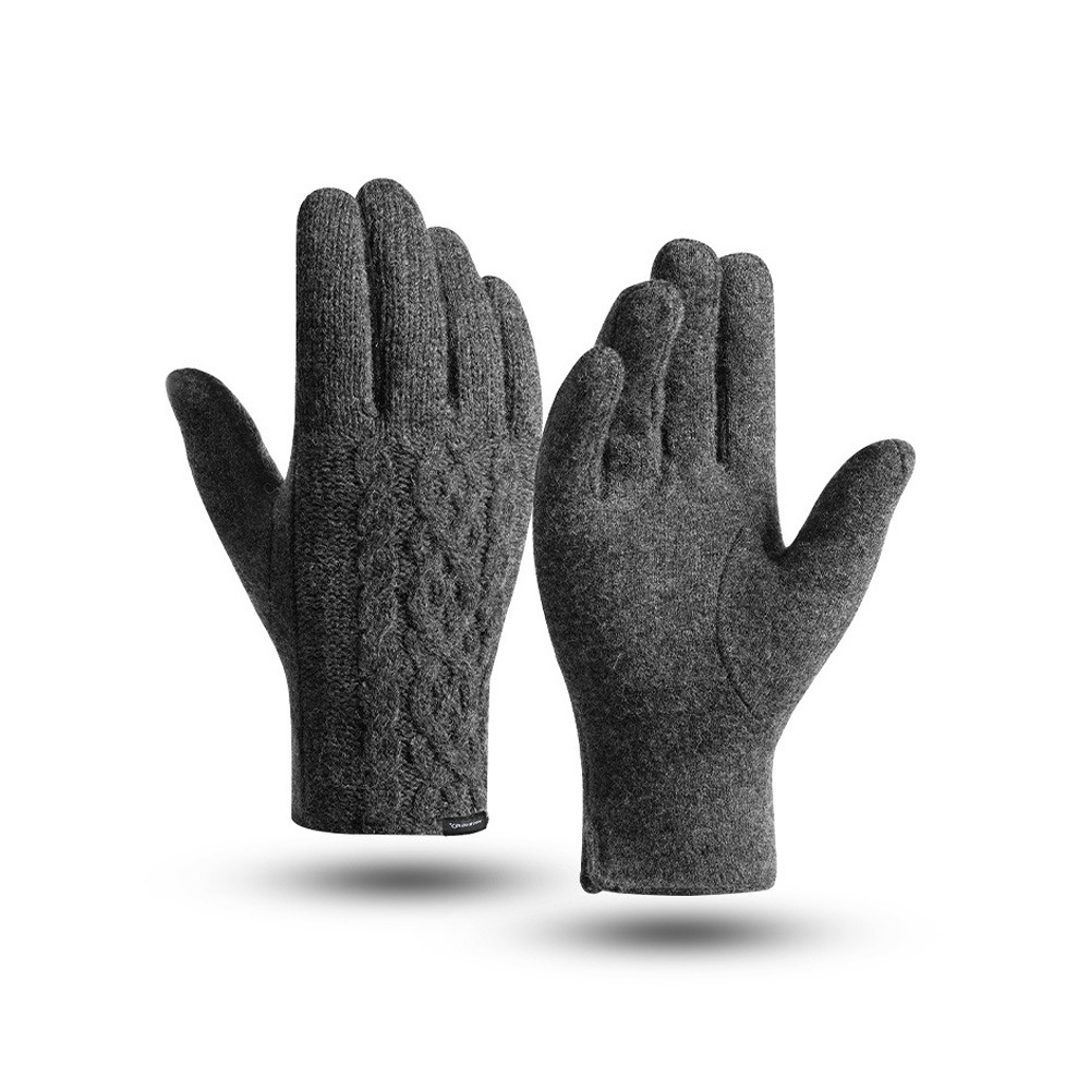 Picture of Women's Cashmere Warm Gloves Winter Outdoor Cold-resistant Knitted Wool Gloves fleece-lined Thickened Touch Screen Gloves DY27