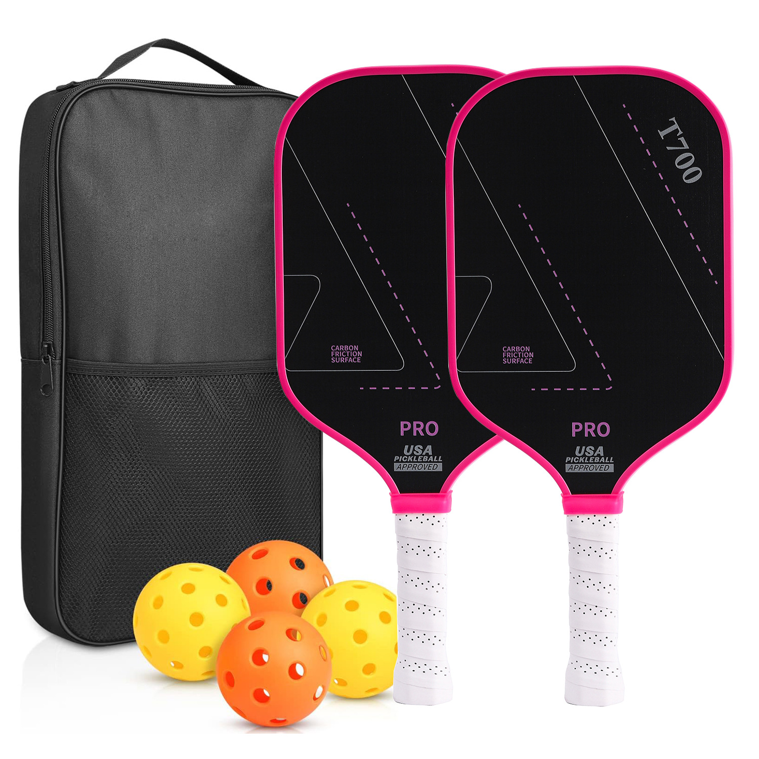 Picture of T700 Full Carbon Fiber Frosted Pick Rack Carbon Graphite Honeycomb Panel Outdoor Sports Gift Pickleball