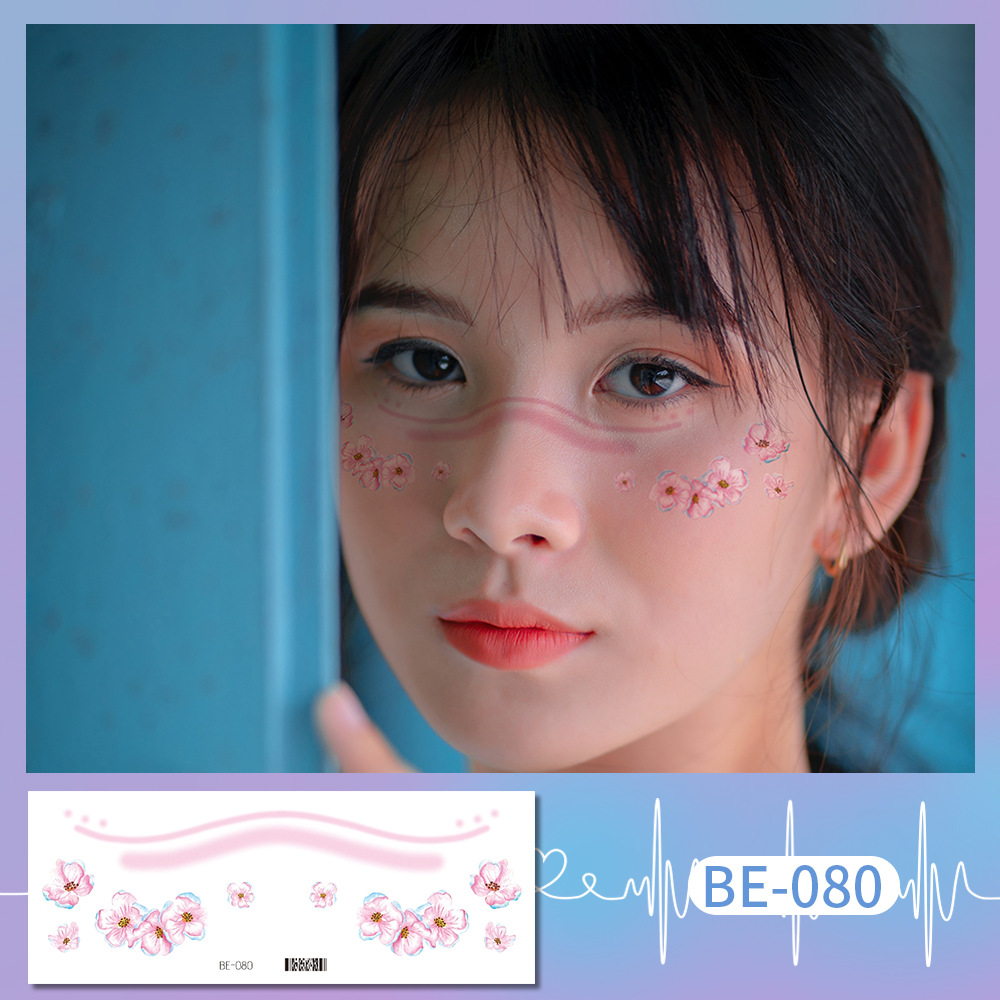 Picture of Ricklon New Cute Sweetheart Girl Makeup Tattoo Face Sticker Christmas Photo Lasting Strawberry Blush Sticker