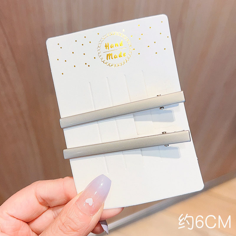 Picture of Y2g hairpin metal sweet cool bangs hairpin makeup hair accessories forehead broken hairpin simple clip 2023 new female