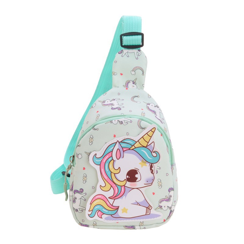 Picture of Children's Bags 2024 New Cartoon Cute Print Baby Chest Bag Fashionable Girls Lightweight Crossbody Bag Coin Purse