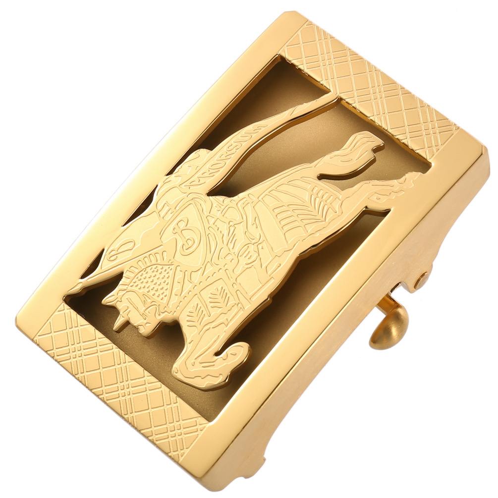 New men's fashion belt buckle wholesale card slot waist head cowhide leather head 304 stainless steel buckle C61463