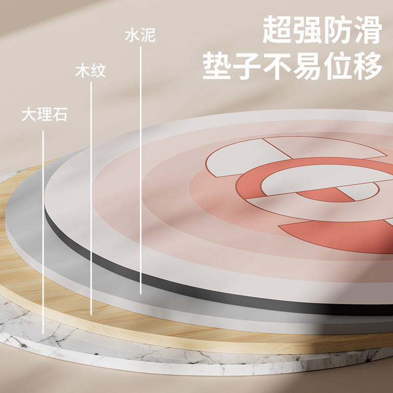 Picture of SanFan Round Rope Skipping Mat Soft Non-Slip Shock Absorbing Yoga Mat Home Indoor Sound Insulation Fitness Mat