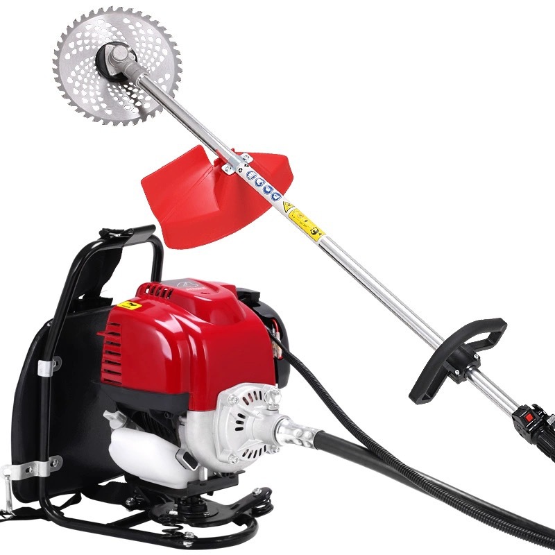 Four-stroke lawn mower lawn mower carrying side-hanging multifunctional lawn mower harvester ditching loosening and land reclamation machine