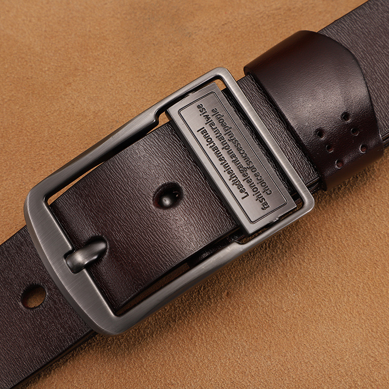 Amazon AliExpress leather pin buckle belt men's antique belt fashion casual pure cowhide a generation of hair