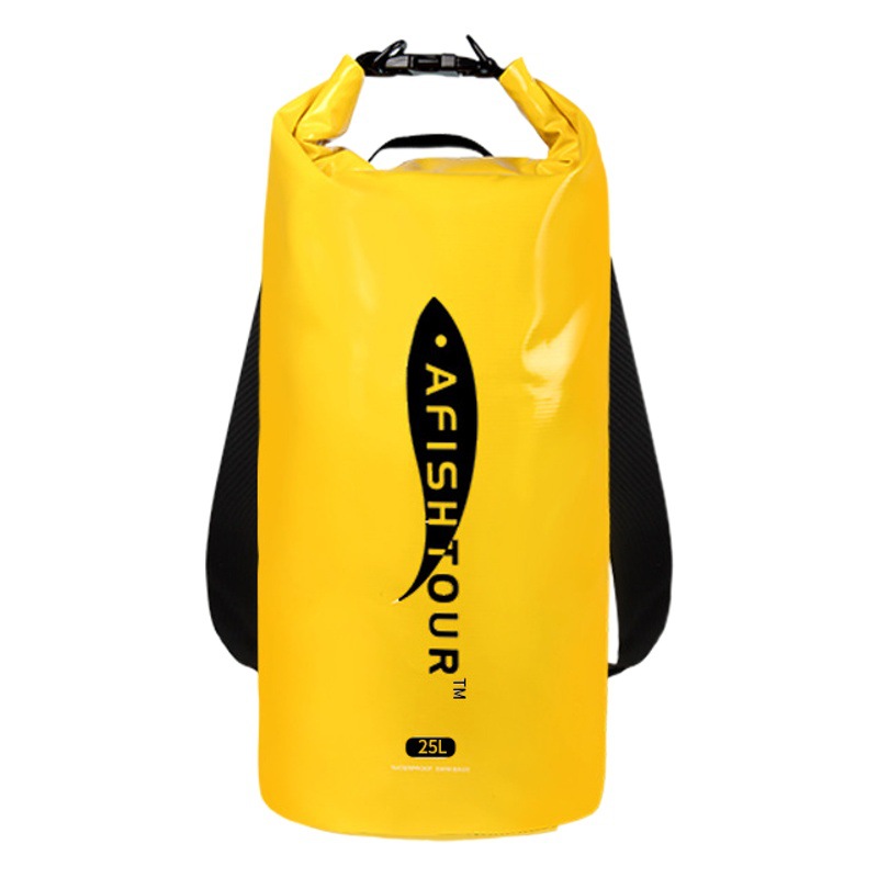 Factory Waterproof Bag 25L Round Bucket Outdoor Sports Supplies Rafting and River Tracing Bag Beach Swimming Bag Mountaineering Bag Storage