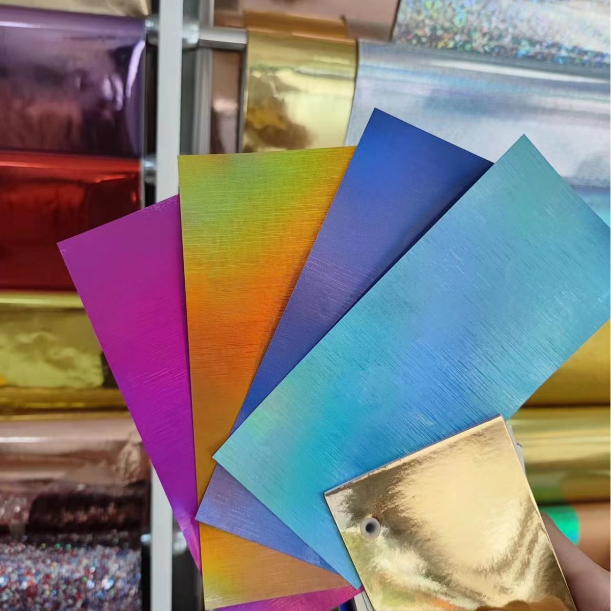 Factory new product! Laser color surface 128G Laser seven-color brushed, suitable for Packaging Decoration
