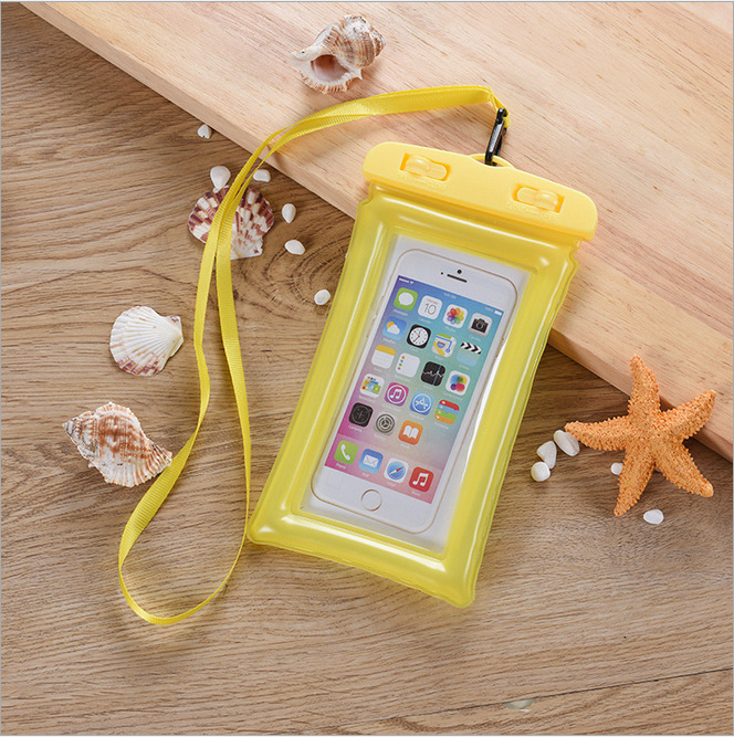 Picture of Airbag Mobile Phone Waterproof Bag Takeaway Rider Special Swimming Hot Spring Touchscreen Rainproof Sealed Bag Fixed LOGO