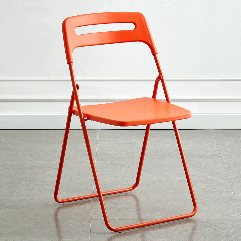Picture of Plastic folding chair home back chair Internet celebrity photo chair dormitory dining chair conference office chair outdoor folding stool