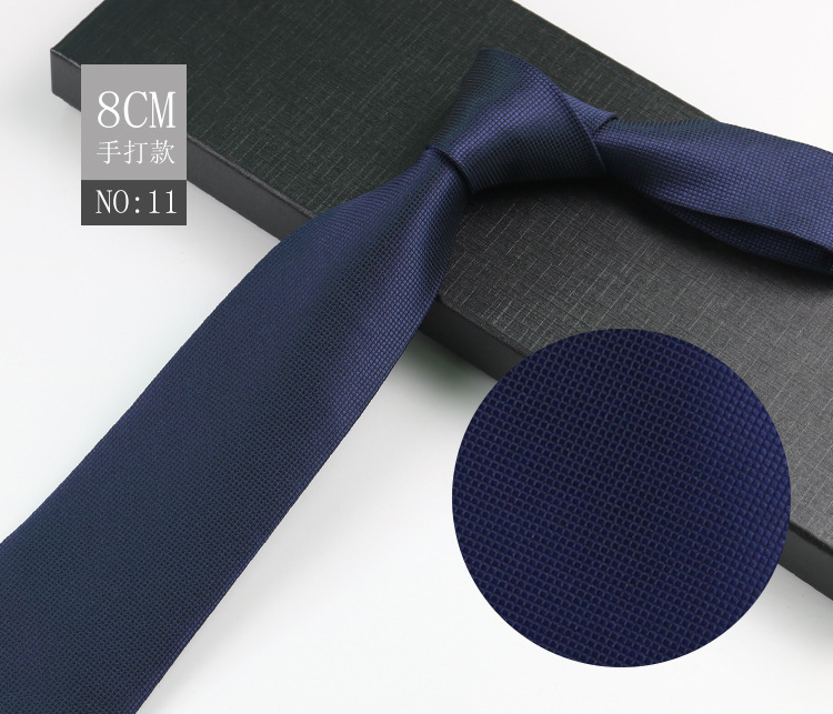 Picture of Men's Tie Business Shirt Stripesd Security Professional Formal Wear Wholesale Plus Logo Manufacturer 8cm Hand-Made
