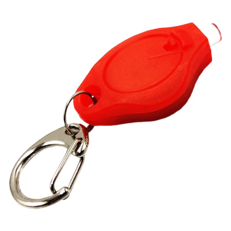 Mini Keychain White LED Night Lighting Plastic Key Light Printable LOGO Shaped Gift Key Accessories