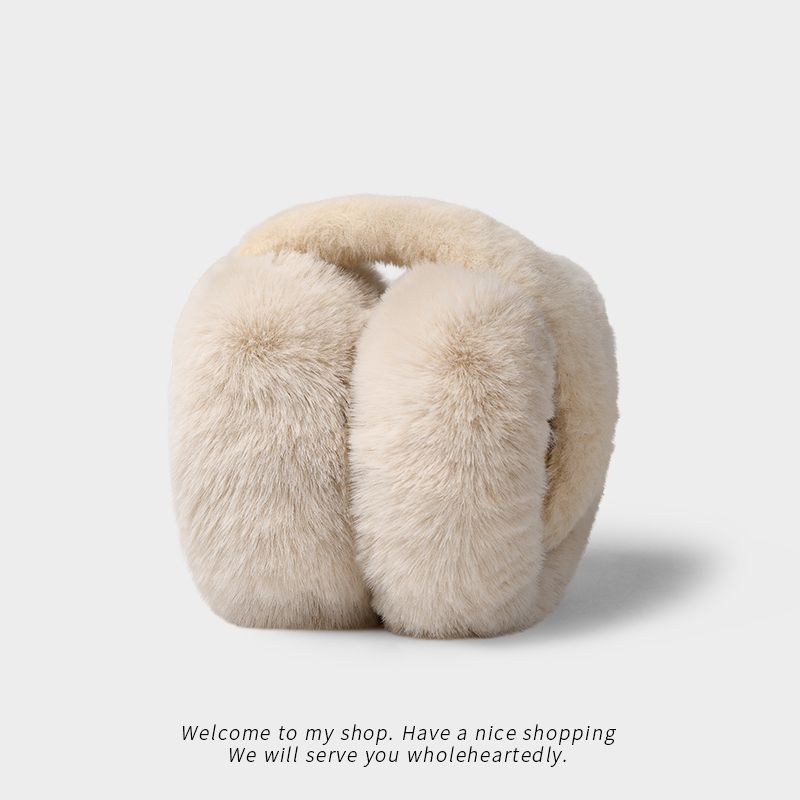 Picture of Plush earmuffs winter women's fashion winter warm Earmuffs Ear protection earmuffs foldable anti-freezing earmuffs for students 2