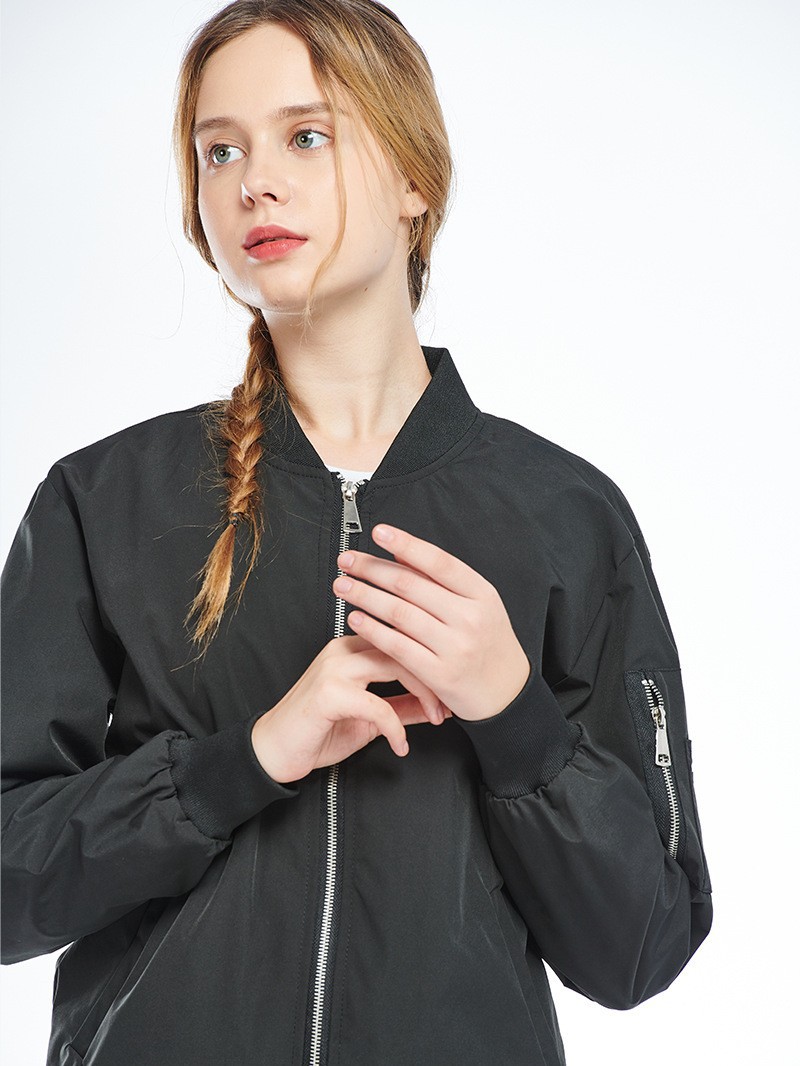 Pilot Clip Overcome Custom Single-Layer stand-collar Charge Clothes Custom Logo Coat Zipper Coat with Pocket for Flying