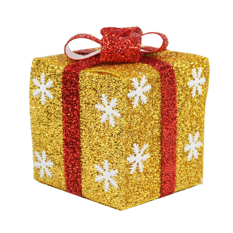Picture of New Christmas Gift Box Decorations Gift Box Window Scene Decoration Snowflake Gift Pack Christmas Limited Edition