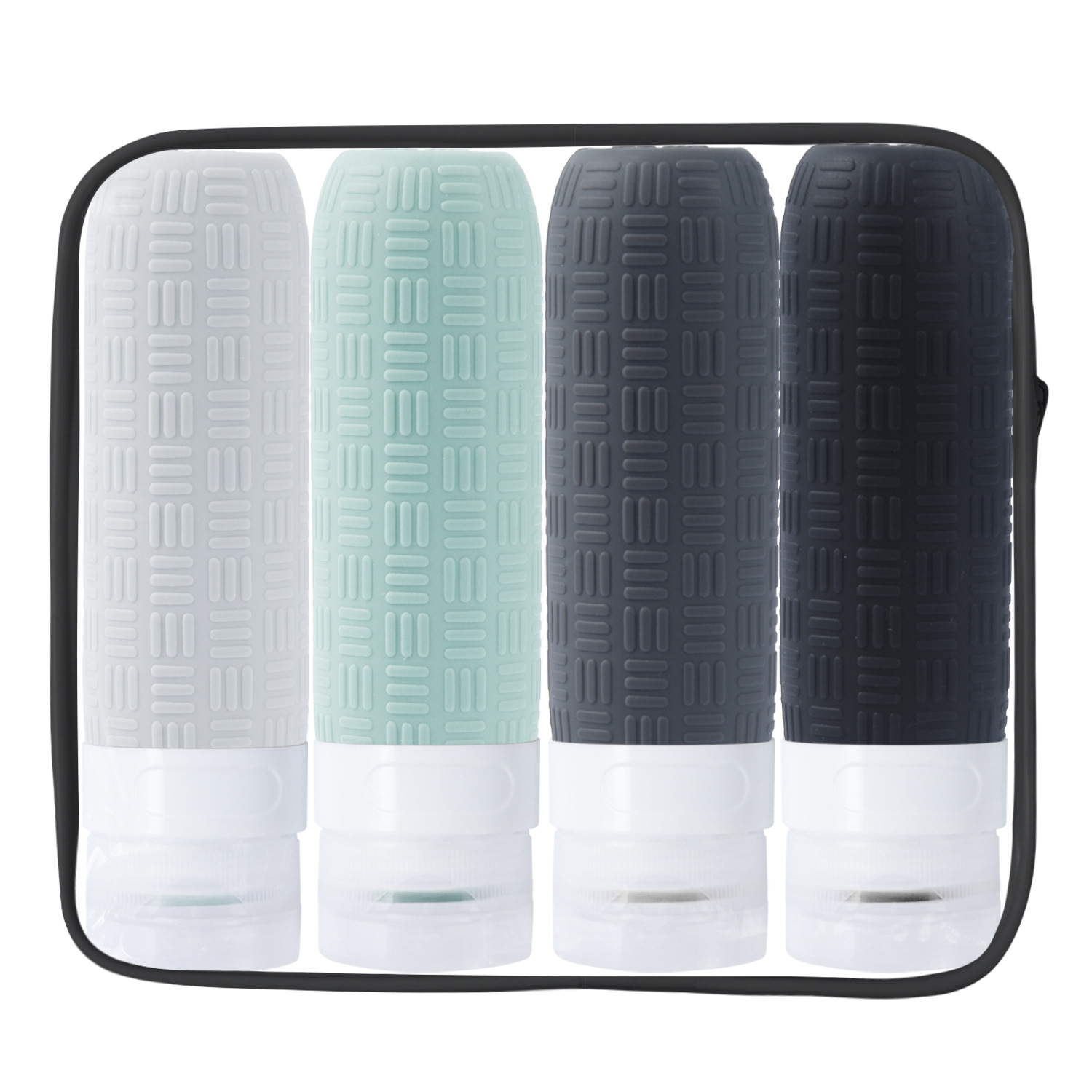 2024 cross-border new cross-border silicone bottling travel suit silicone cosmetics storage bottle wash suit