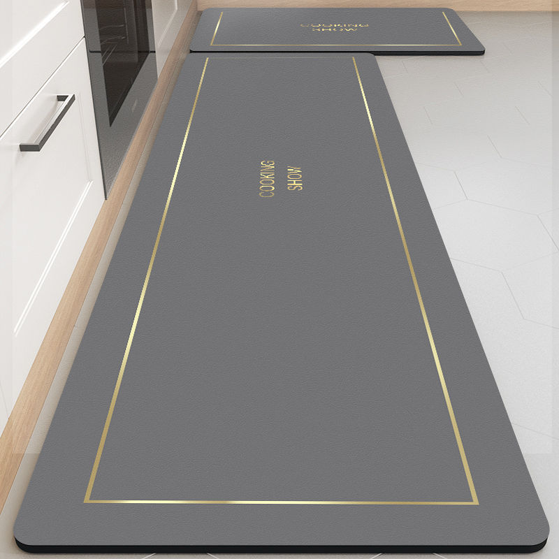 Picture of Soft Diatom Mud Kitchen Mat Oil Absorption Cleaning-Free Household Dirt-Resistant Water Absorption Wear-Resistant Soft Mat Scrub Long Mat