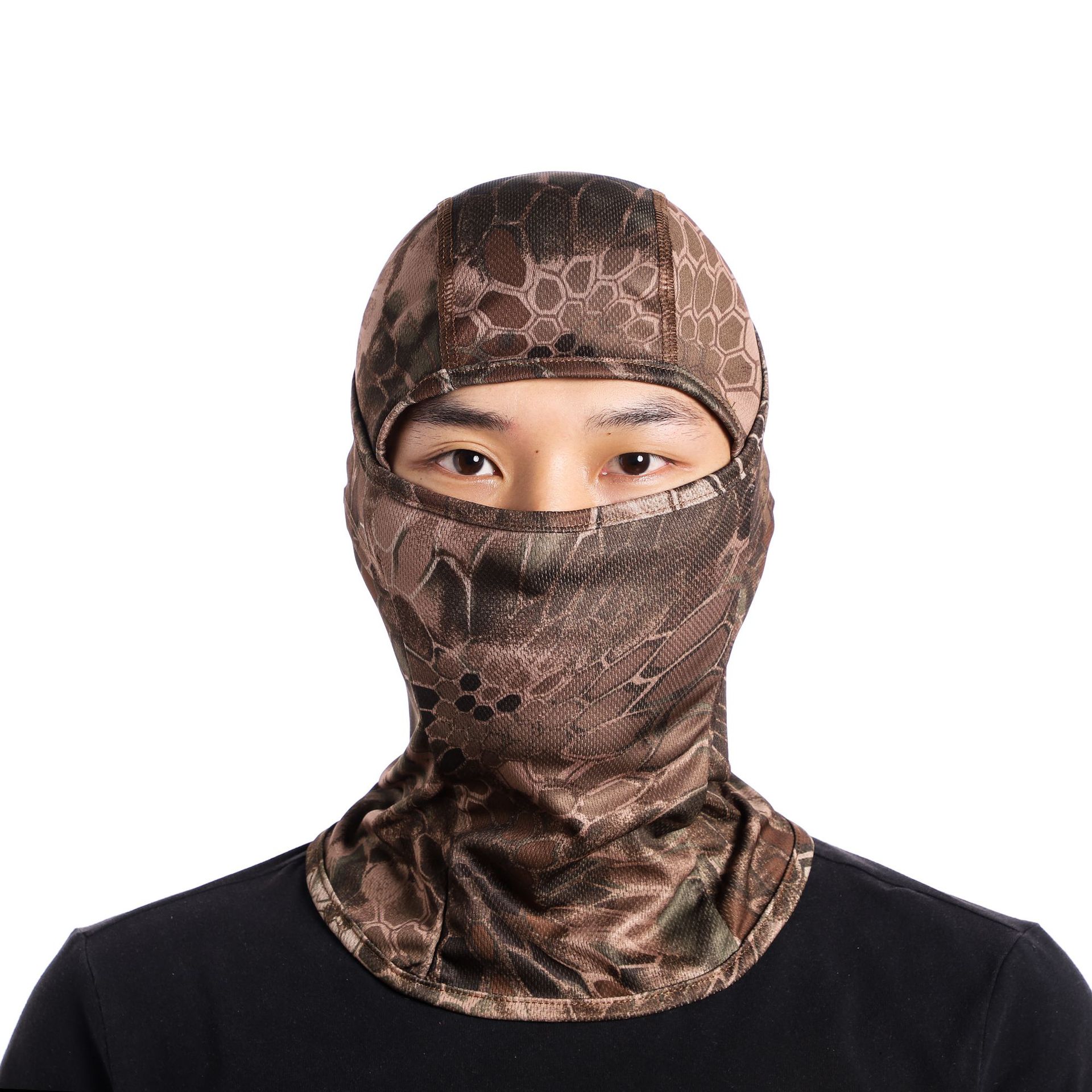 Picture of Cross-border for summer outdoor riding cover dust-proof sunscreen single hole breathable quick-drying scarf hood in stock wholesale
