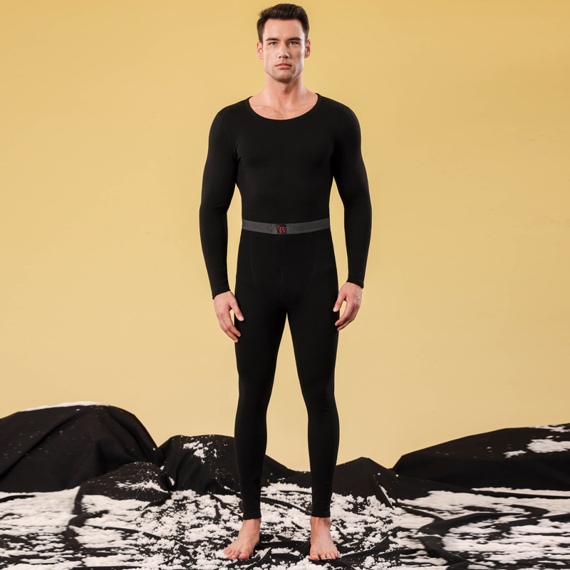 Picture of Ab Face Velvet Thermal Intimates for Men 2025 Autumn and Winter Constant Temperature Heating Thickeneded Silk Wool Autumn Clothes and Long Trousers Set for Women