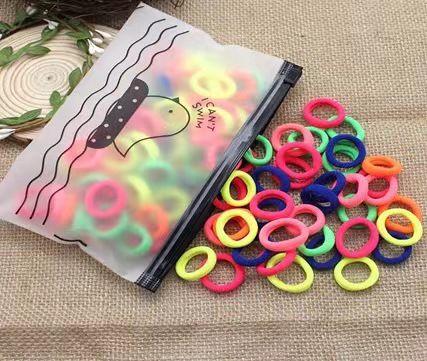 Picture of South Korea small size hair band baby towel ring does not hurt hair rubber band Girl's colorful cute hair tie children's hair accessories