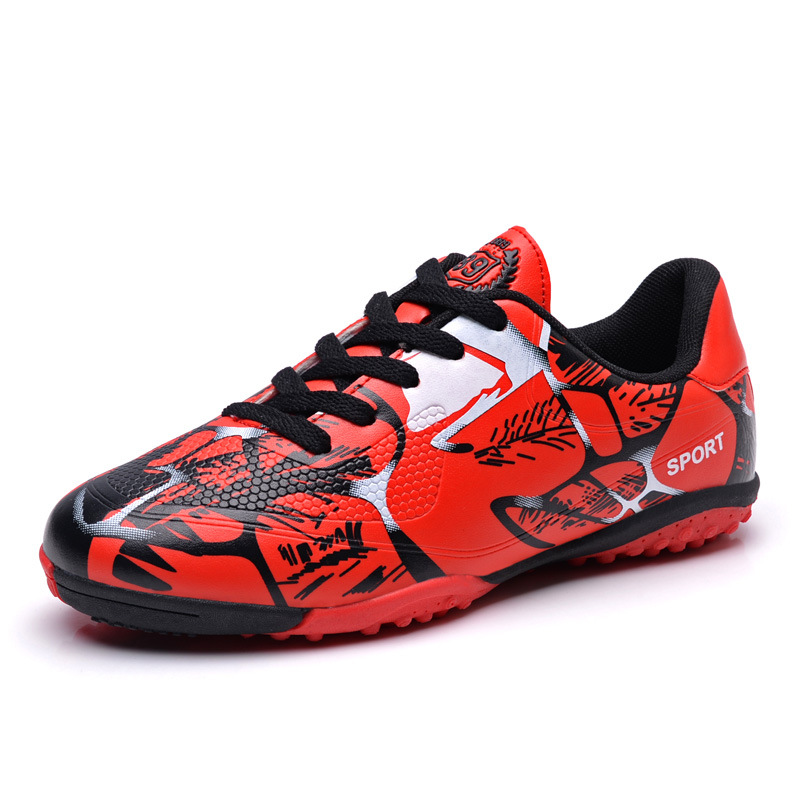 Manufacturers direct batch of youth fashion football sports shoes children's broken nails indoor and outdoor comprehensive training football shoes