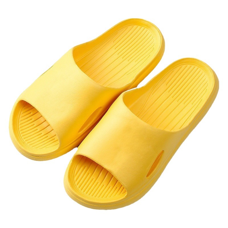 Thick-Soled Non-Slip Slippers for Home Bathroom Couples Summer Slippers for Men and Women Deodorant Eva Home Breathable Cut Out Slippers