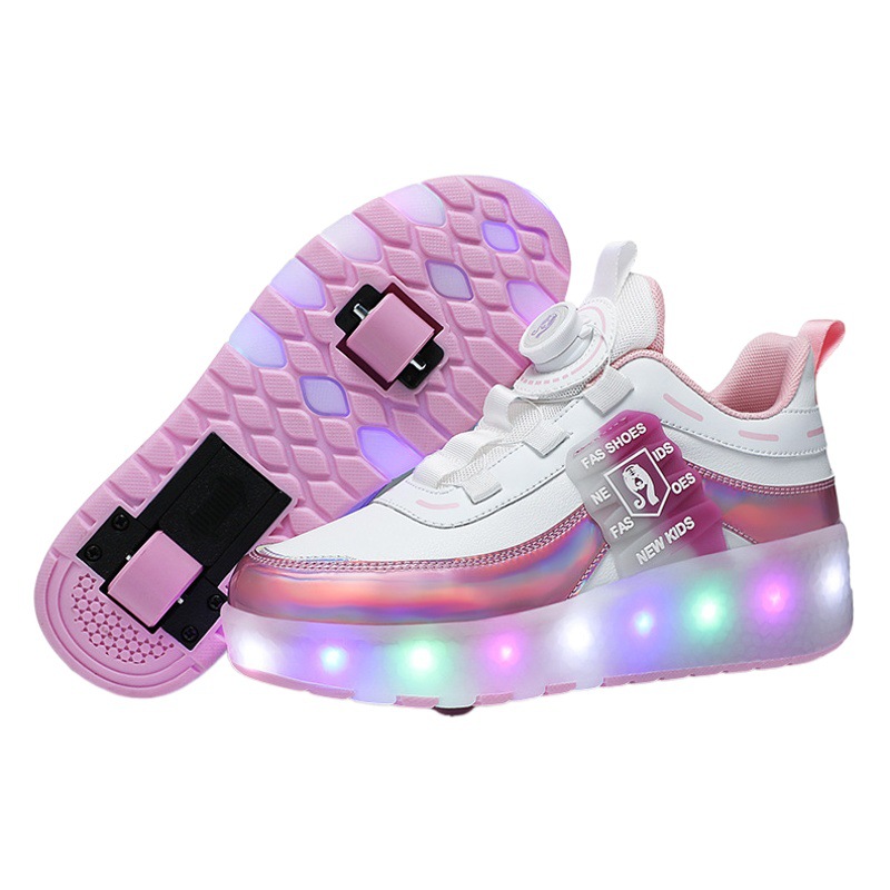 New two-wheel heelloo shoes for boys and girls Roller shoes Collectable variant shoes Skate shoes with light luminous shoes manufacturers
